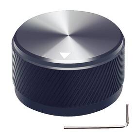 Mxuteuk Knob-06-30bk Black Aluminum Alloy Potentiometer Control Knob Volume Audio