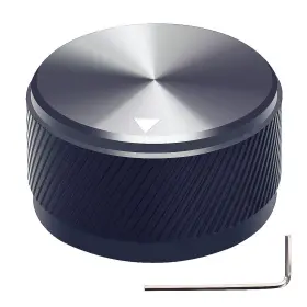 Knob-06-30bk Mxuteuk Black Aluminum Alloy Potentiometer Control Knob Volume Audio
