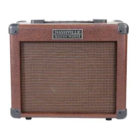 Nashville Guitar Works 701963063056 Ngw A15 Acoustic Amplifier 8 Inch Speaker 16 Watts 2 Channel