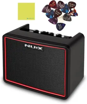Nux 810139692973 Mighty Lite Bt Mkii Portable Desktop Modeling Guitar Amp Bundle With 12x Nux 810139692973 Mighty Lite Bt Mkii Portable Desktop Modeling Guitar Amp Bundle With 12x