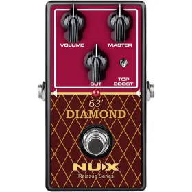 Nux 885947105960 63 Diamond Vox Ac Preamp Reissue Series Pedal Black