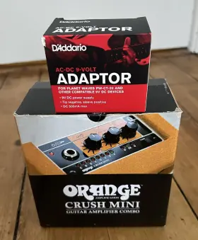 Orange 060299177222 Crush Mini Battery-powered 3w Amp With Power Supply. Excellent In Box