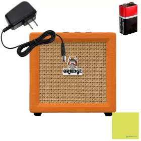 Orange 3w Analogue 857954008404 Crush Amp Mini Combo Battery Powered Bundle With Ac Po