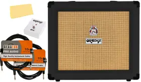 35rt Orange 660845718630 Crush 35-watt Guitar Combo Amplifier - Black Bundle With Fs-1 Footswitch