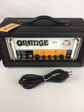 Or15 Orange 730553865404 Excellent Electric Guitar Tube Head 15w Black