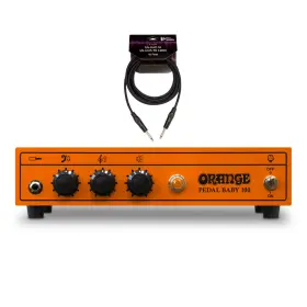 Pedalbaby100 Orange Amps K3 Pedal Baby 100 Guitar Amplifier Bundle With 10ft Cable 2 Items