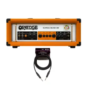 Scrush-100h Orange Amps K3 Super Crush 100w Guitar Amplifier Head With 10ft Instrument Cable