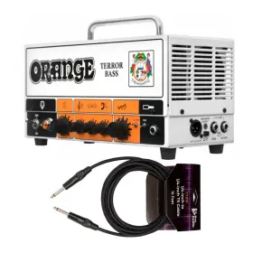 500w Orange Amps Terror-bass K1 Terror Bass Head Amp With 10 Feet Ts Guitar Cable Bundle