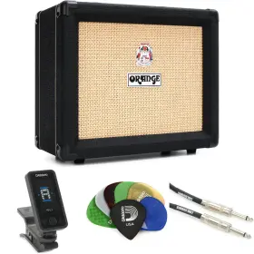 Crush20rtbbundle Orange Crush 20-watt Combo Essentials Bundle - Black