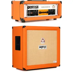 Sc100412stk Orange Super Crush 100 - 100-watt Solid-state Head With 240-watt 4x12 Cabinet