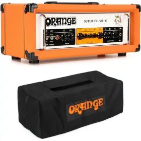 Sc100hcvrbn Orange Super Crush 100 100-watt Solid-state Head With Cover -
