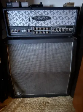 00456390 Peavey Triple Xxx Head And 412 Slant Cabinet Guitar Amp 400w 3-channel Tube