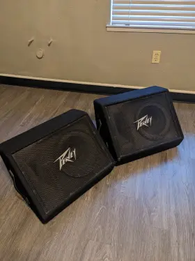 112ti Peavey Lot Of 2 Floor Monitors