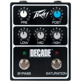 3621220 Peavey Decade Preamp Pedal Black
