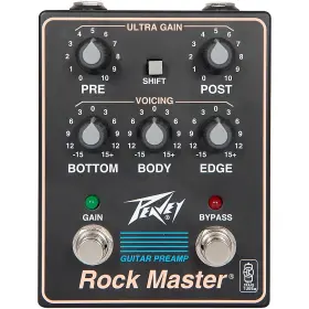 3621640 Peavey Rock Master Preamp Pedal Gray