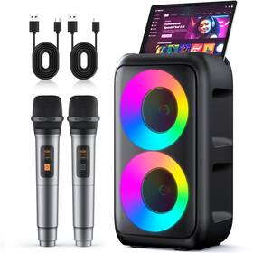 Peski 426908266738 Bocinas Potente Luz Led Bluetooth Altavoz Port Til Con 2 Microfonos Inal Mbricos