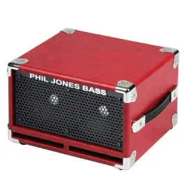 Compact-2-red Phil Jones Bass Pjb C2 Compact 2 2x5ftft Amp Speaker Cabinet Red