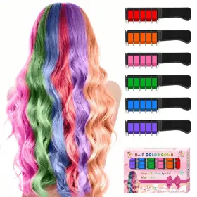 Pipirich 721691964111 6 Color New Hair Blue&orange&green&pink&brown&purple
