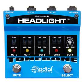 Radial 0676101044245 Used Tonebone Headlight Four-output Guitar Amp Selector