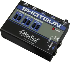 R800-7215 Radial Engineering Shotgun 4-channel Amp Driver Black