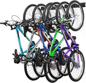 Raxgo 843812125734 Garage Bike Rack Wall Mount 6 Adjustable Bicycle Storage Universal Hooks