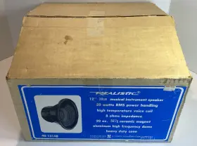 40-1314b Realistic 1341b Radio Shack 12 Speaker Vintage New In Original Box Nos Utah