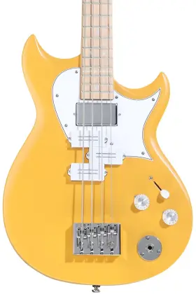 Watt2-g-wyel-rm-3btb-wh-ht Reverend Mike Watt Wattplower Mkii Bass Guitar - Yellow