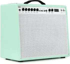D25c Revv 628504620526 Dynamis D25 Combo Amp - Seafoam Green Sweetwater Exclusive