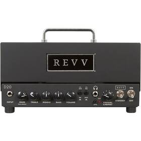 Revv Amplification 197881406127 D20 20w Tube Guitar Amp Head Black Rf