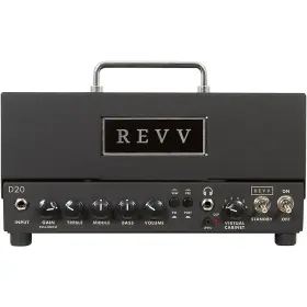 Revv Amplification 197881406127 D20 20w Tube Guitar Amp Head Black Rf