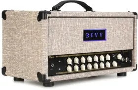 D40-ct Revv Dynamis D40 2-channel 40/10-watt Tube Amplifier Head - Fawn