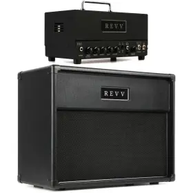 Revvd20112bun Revv D20 20/4-watt Tube Head And 1 X 12-inch Cabinet Bundle - Black