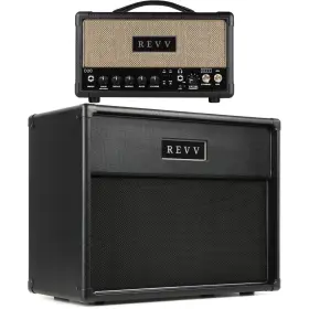 Revvd20t112bun Revv D20 20-/4-watt Tube Head And 1x12 Inch Cabinet Bundle - Black Tolex