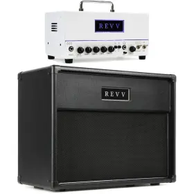 Revvd20w112bun Revv D20 20/4-watt Tube Head And 1 X 12-inch Cabinet Bundle - White