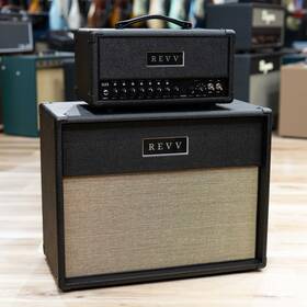 Revv Rv-g25 G25 25/4w 2-channel 6v6 Tube Amp Head With 1x12 Cab And Speaker Cable Black