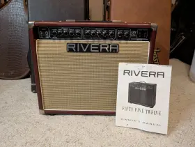 R55-12 Rivera 1997 Fifty Five Twelve 1x12 Guitar Combo Tube Amp Brown With Manual