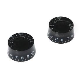 Rlecs 6203-gks-2 2pcs Black Guitar Speed Control Volume Tone Knob For Electric