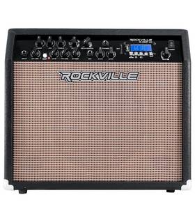Rockville 40 Rmc-xlr G-amp 40 Guitar Amplifier Amp 10 Inch Speaker/bluetooth/usb/footswitch Mic