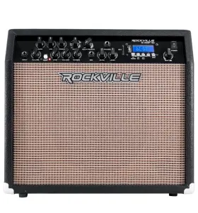 Rockville 40 Rmc-xlr G-amp Guitar Amplifier Amp 10 Inch Speaker/bluetooth/usb/footswitch Mic