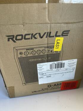 Rockville 613817072070 G-amp 10 Watt Guitar Amplifier Amp With Bluetooth Clean/distortion