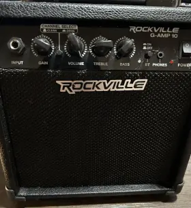 Rockville 810095680243 G-amp 10 Watt Guitar Amplifier Amp With Bluetooth Clean/distortion