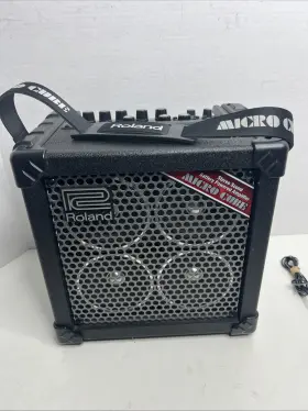 N225 Roland 225n Micro Cube Guitar Amp Compact Portable Works With Adapter