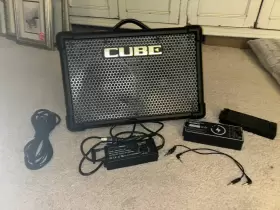 Roland 761294505625 Cube Street Ex 50-watt 2x8 Inch Bundle