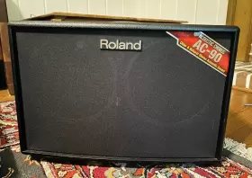 Ac-90 Roland Acoustic Guitar Amp With Mic Input Chorus And Reverb Live Gig Rig