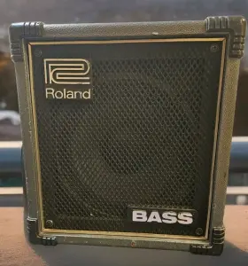 Cb-40xl Roland 1985 Scb-40 Super Cube 40 Bass Metallic Grey - Made In U.s.a