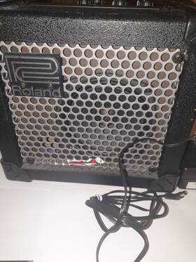 Roland Ht07350 Micro Cube Portable Guitar Amplifier Power Cord Strap