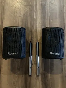 Pm-30 Roland Drum Satellite Speakers Monitors