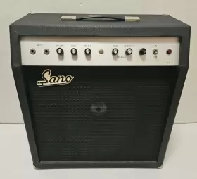 Gs-15 Sano Vintage 1970s 1x12 Speaker Tube Guitar Amplifier Tremelo Pedal
