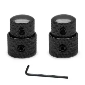 949087 Saphue Guitar Dual Concentric Stacked Control Knobs Sets Metal With Black