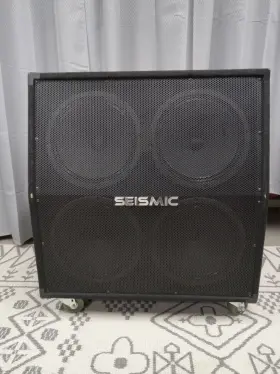 Sa-412-slant Seismic Audio Audo Sa-412 Guitar Cabinet With Wgs Veteran 30 Speakers